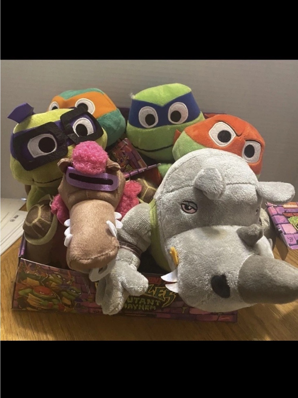 TMNT Lot Of 6 Mutant Mayhem Plush Mike, Leo, Raph, Donnie, New With Tag